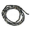 Dyed & Heated Natural Black Agate Bead Strands X-G-A130-2mm-K01-3