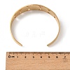 201 Stainless Steel Cuff Bangles for Women BJEW-F507-04G-3