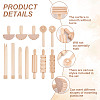 Wood Clay Modeling Tools Sets DIY-WH0195-04-4