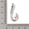 304 Stainless Steel Hook Clasps STAS-C109-13B-AS-3