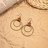 Ring Bohemian Style Zinc Alloy Dangle Earrings FS-WG9CCFB-03-1