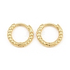 Brass Huggie Hoop Earrings KK-CBA8324-18D-G-5