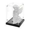 Acrylic Minifigure Display Cases with Black Base ODIS-WH0030-314B-1