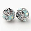 2PCS DIY Findings Round Handmade Grade A Rhinestone Indonesia Beads X-IPDL-S001-03-1
