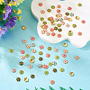 160Pcs 8 Colors Alloy Enamel Bead Caps FIND-TA0008-38-5
