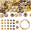 50Pcs 5 Colors Handmade Porcelain Beads PORC-TADJ0001-06B-2