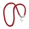 5MM Nylon Twisted Cord Necklace Making FIND-G096-01P-24-1