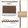 40M Polyester Wavy Fringe Trim Ribbon OCOR-GF0004-39K-2
