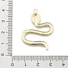 Snake Shape Alloy Rhinestone Pendants PALLOY-Q030-01F-3