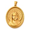 Religion Golden Tone 304 Stainless Steel Pendants STAS-K289-01G-12-1