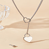 304 Stainless Steel Pendant Necklaces NJEW-LP0001-21-3
