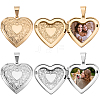 4Pcs 2 Colors 316 Surgical Stainless Steel Locket Pendants STAS-BBC0005-05-1