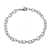 201 Stainless Steel Cable Chain Bracelets STAS-T077-15P-4