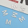 Tarnish Resistant 304 Stainless Steel Letter Charms X-STAS-O072-M-6
