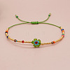 Glass Seed Beaded Braided Bead Bracelets GJ0220-4-1