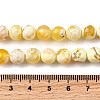 Natural Fire Crackle Agate Bead Strands G-K166-07F-8mm-07-7