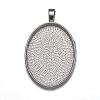 Alloy Pendant Cabochon Settings LS-PALLOY-A15657-N-NF-1