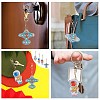 DIY 5D Astronaut & Planet & Rocket Diamond Painting Keychain Kit DIY-WH0195-70A-7