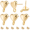 20Pcs Brass Stud Earring Findings KK-BBC0022-27-7