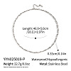 Minimalist 304 Stainless Steel Twisted Bar Link Chain Necklaces for Women WL2320-2-2