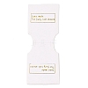 Folding Word Pattern Paper Jewlery Display Cards for Necklaces CDIS-T004-17-4
