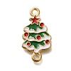 Christmas Alloy Green Enamel Links FIND-I040-02B-1