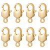 8Pcs Brass Lobster Claw Clasps KK-TA0002-67-1