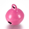 Baking Paint Iron Bell Pendants IFIN-WH0052-03I-2