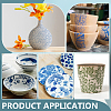 6Pcs 6 Styles Paper Ceramic Decals DIY-BC0015-30A-5