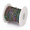 Ion Plating(IP) 304 Stainless Steel Figaro Chains CHS-H007-30MC-3