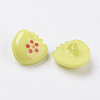 Acrylic Shank Buttons X-BUTT-E013-03-2