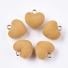 Flocky Acrylic Pendants LS-FIND-T046-28-07-1