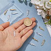 12Pcs 2 Colors Brass Micro Pave Cubic Zirconia Pendants ZIRC-HS0001-22-3