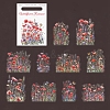 10Pcs PET Self-Adhesive Stickers DIY-B082-02G-1