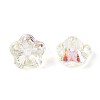 Electroplate Transparent Glass Beads Strands EGLA-N055-03A-11-3