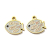 304 Stainless Steel Enamel Charms STAS-L022-166G-1