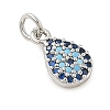 Brass Micro Pave Cubic Zirconia Pendants KK-U056-09P-2