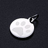 Non-Tarnish 201 Stainless Steel Pet Charms STAS-T049-T676-1-2