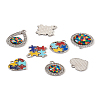 12Pcs 6 Style Zinc Alloy Enamel Pendants FIND-TA0001-63-17