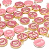 2 Sets 2 Styles Golden Plated Alloy Enamel Charms ENAM-YW0001-28E-4