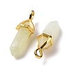 Natural New Jade Pointed Pendants G-K329-38G-3