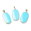 Synthetic Blue Turquoise Pendants G-K338-05E-1