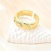 Ocean Theme Brass Micro Pave Cubic Zirconia Cuff Rings for Women LS-RJEW-F184-17I-G-3