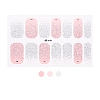 Glitter Nail Wraps Polish Decal Strips MRMJ-T078-0133-1