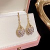 Alloy Rhinestone Teardrop Dangle Earrings for Women WGC8795-01-1