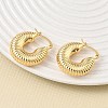 Brass Stud Earrings for Women KK-CBAD851-07G-2