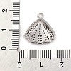 Rack Plating Brass Micro Pave Cubic Zirconia Pendants KK-Z070-09P-3