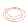 Electroplate Glass Beads Strands EGLA-F149-PL-02-4