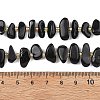 Natural Black Onyx(Dyed & Heated) Beads Strands G-F821-A03-01-5