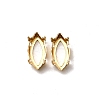 Horse Eye Brass Sew on Prong Settings KK-N0084-A03-5x10G-1